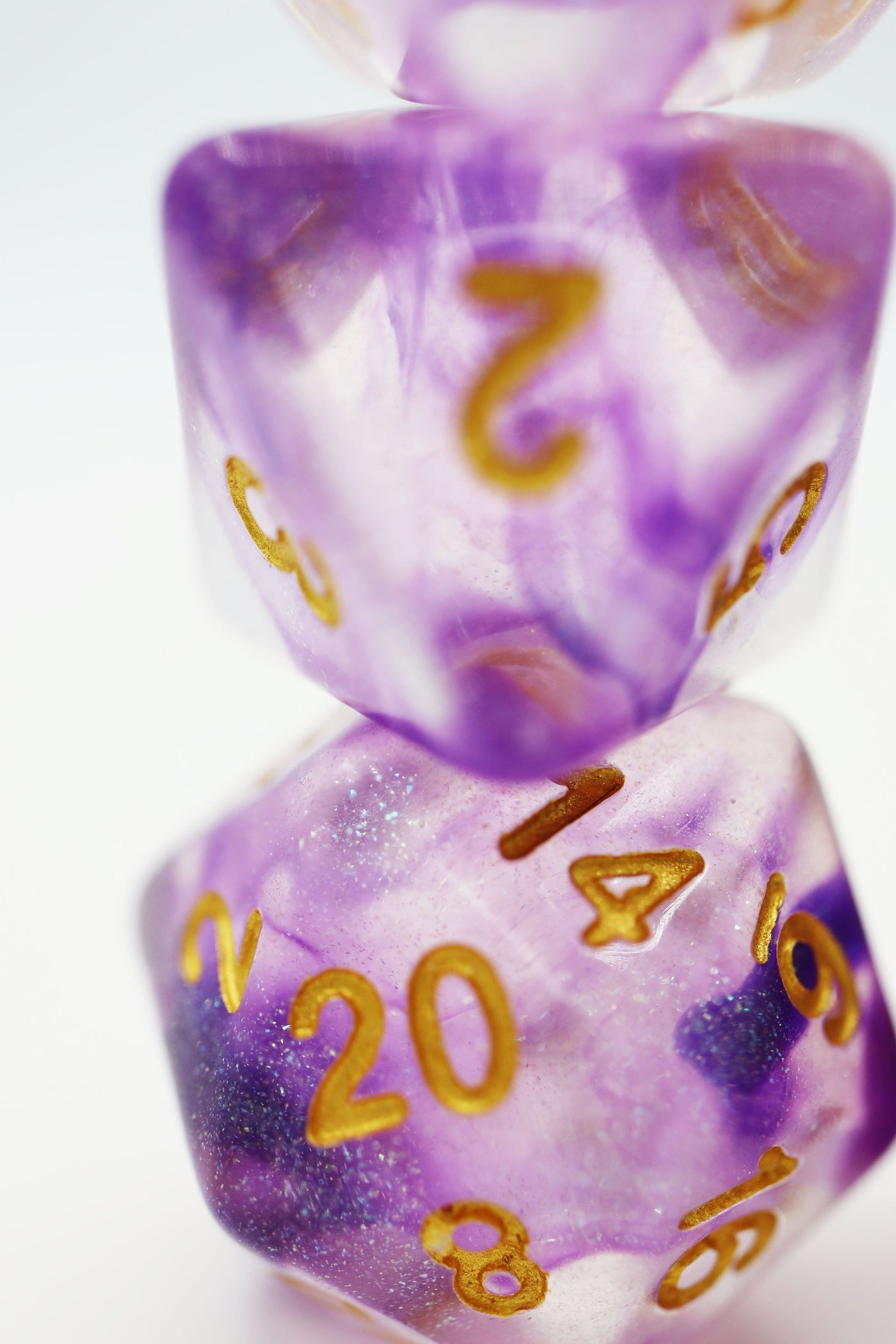 Electric Iris RPG Dice Set Plastic Dice Foam Brain Games
