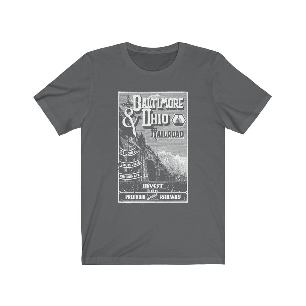 B&O Railroads Tee Shirt T-Shirt Printify