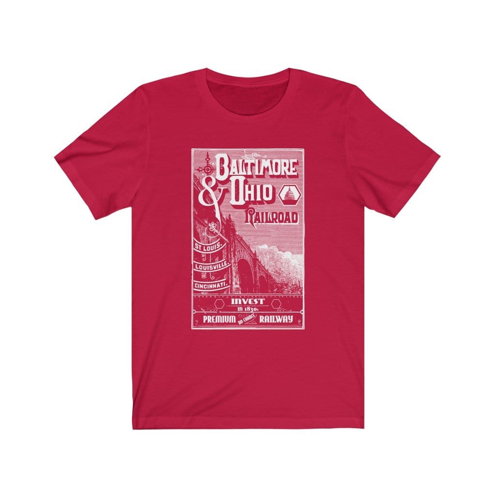 B&O Railroads Tee Shirt T-Shirt Printify