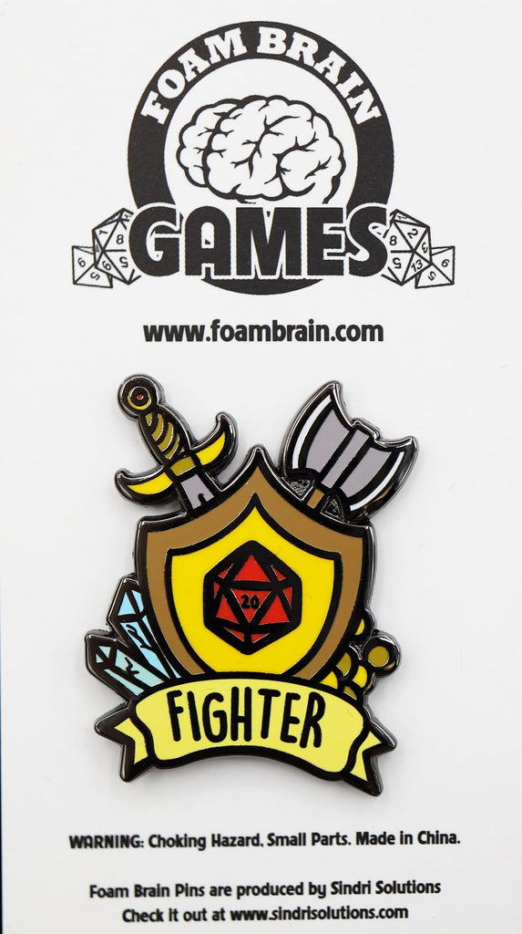 Banner Class Pin - Fighter Enamel Pin Foam Brain Games