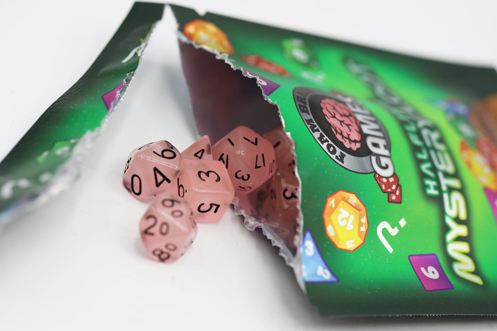 Mystery Loot: Halfling Dice Plastic Dice Foam Brain Games