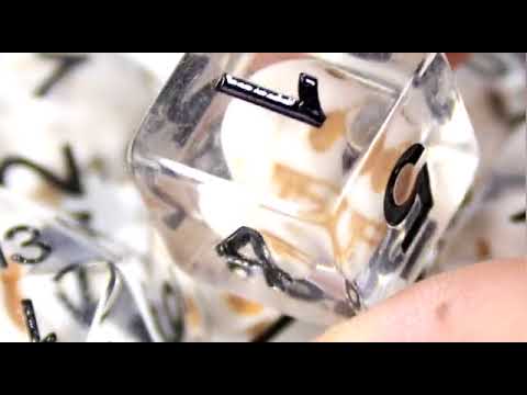 Stone Skull RPG Dice Set Plastic Dice Foam Brain Games