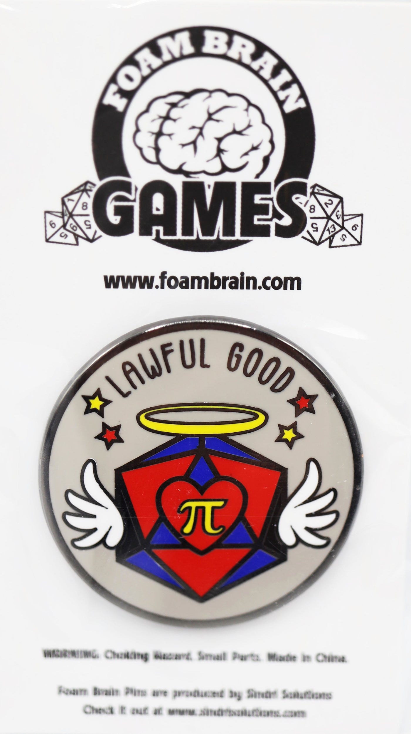 Pride Flag Alignment Pin: Polyamorous Enamel Pin Foam Brain Games