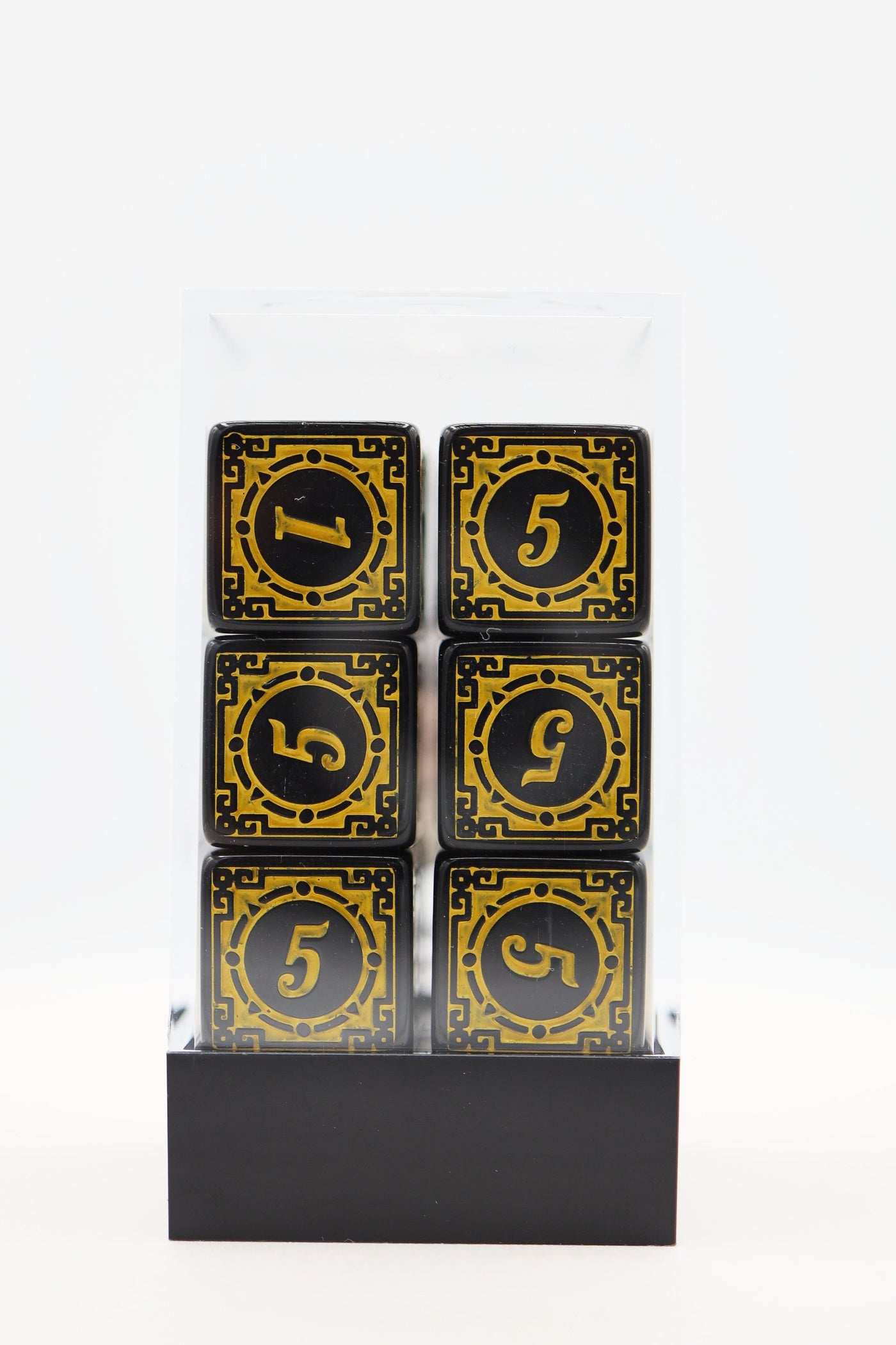 12 piece D6's - Magic Burst Yellow Plastic Dice Foam Brain Games