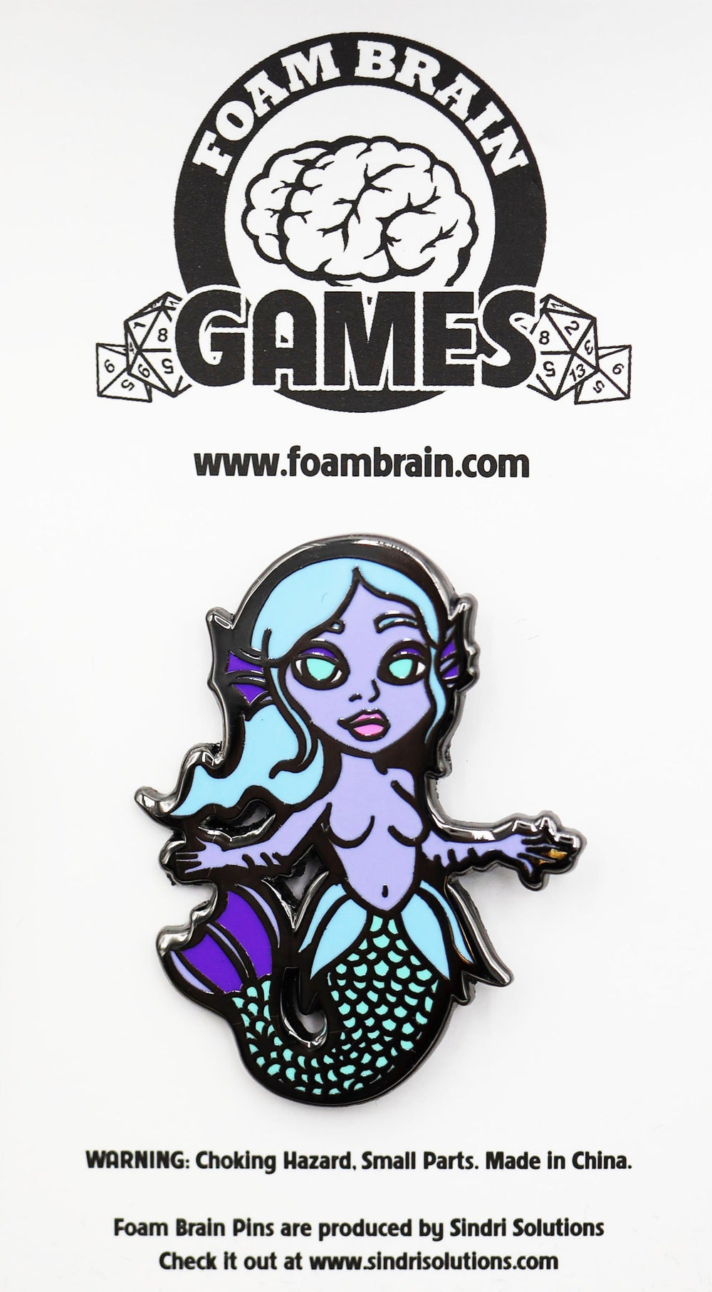 Monster Index Pin - Merfolk Enamel Pin Foam Brain Games