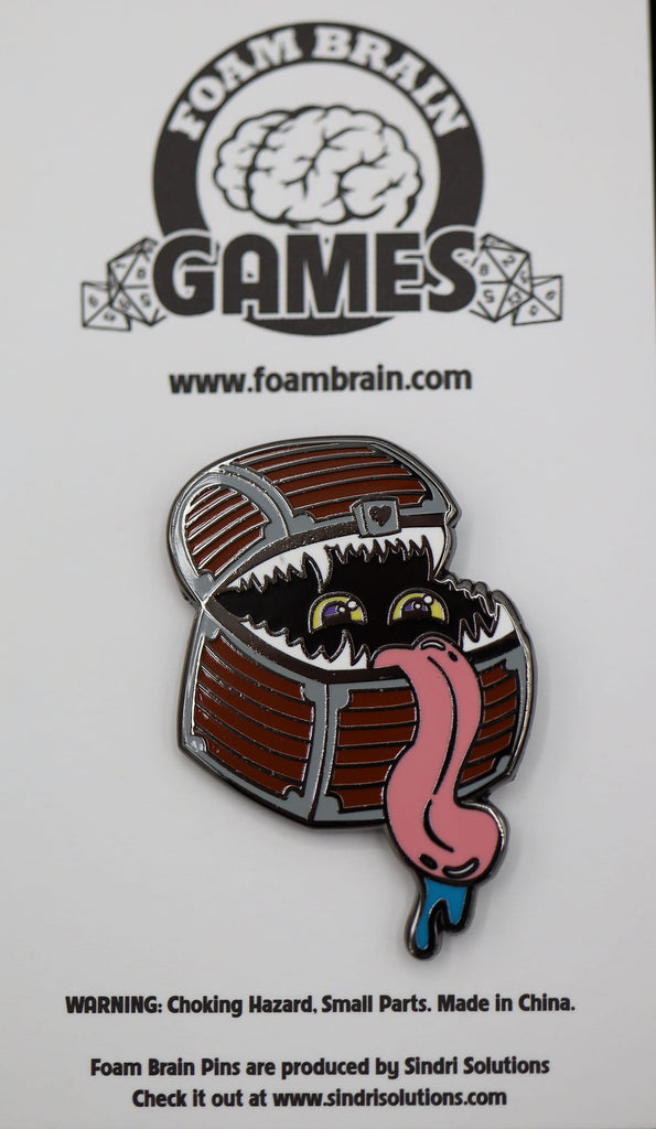 Monster Index Pin - Mimic Enamel Pin Foam Brain Games