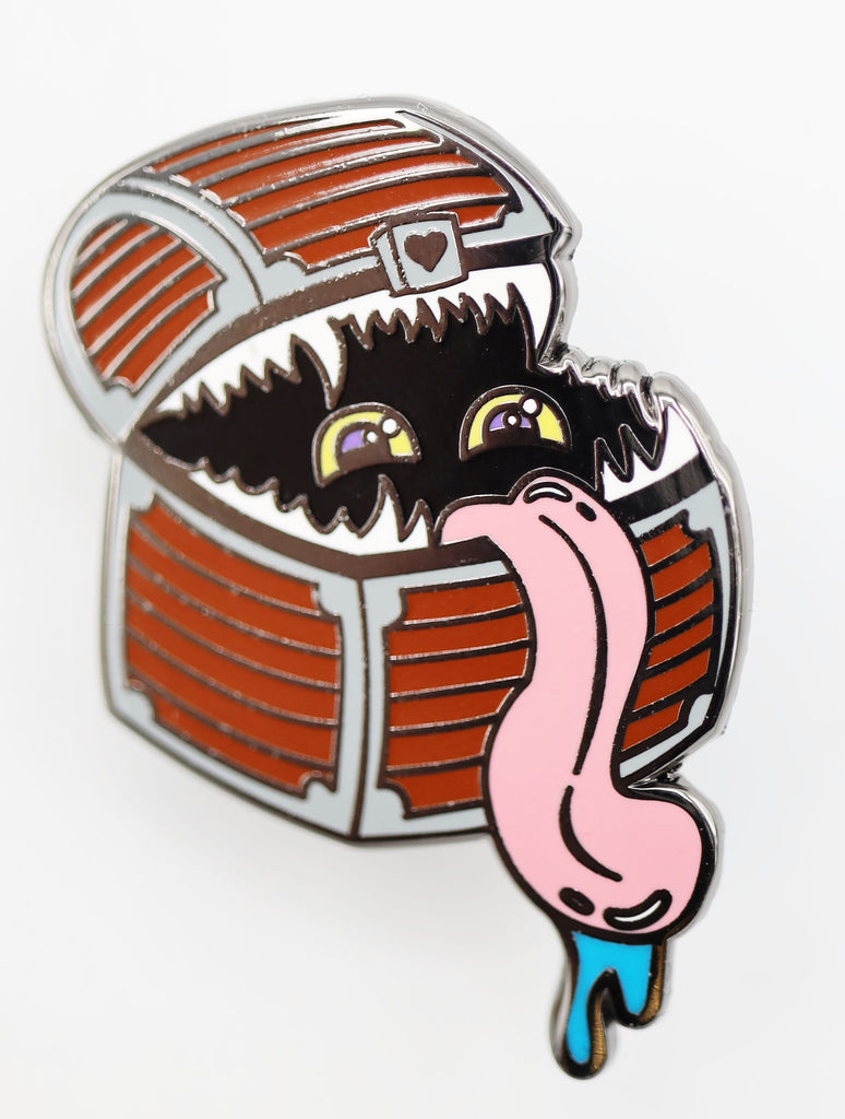 Monster Index Pin - Mimic Enamel Pin Foam Brain Games