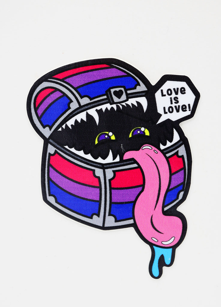 Pride Mimic Sticker: Bisexual Stickers Foam Brain Games