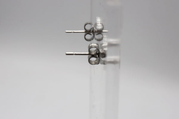 D20 Stud Earrings: White Jewelry Foam Brain Games