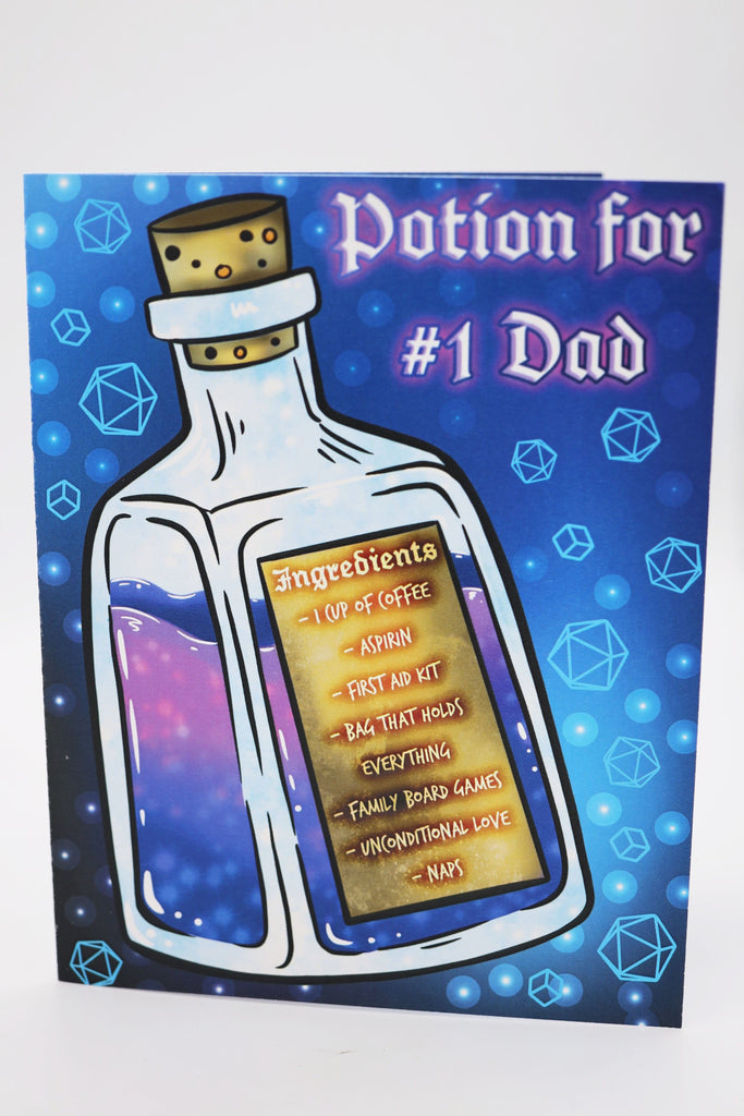 Fathers Day Card - Potion Greeting Card Foam Brain Games