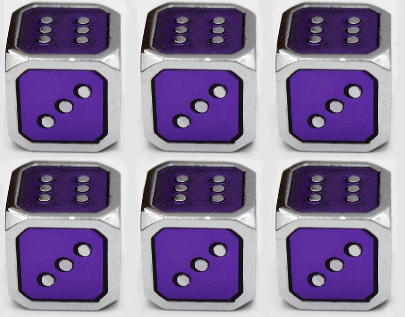 12mm Metal Pip D6 Dice Metal Dice Foam Brain Games