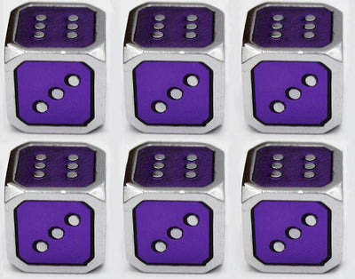 12mm Metal Pip D6 Dice Metal Dice Foam Brain Games