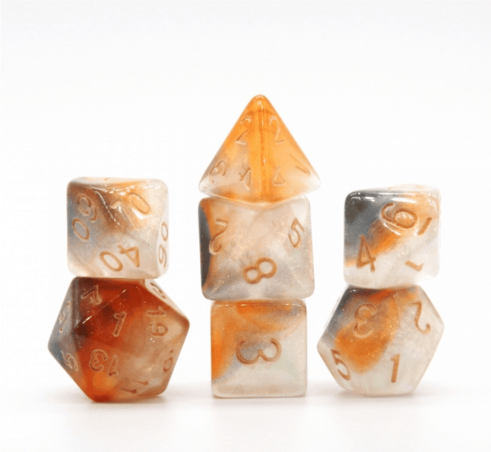 Rising Galaxy RPG Dice Set Plastic Dice Foam Brain Games