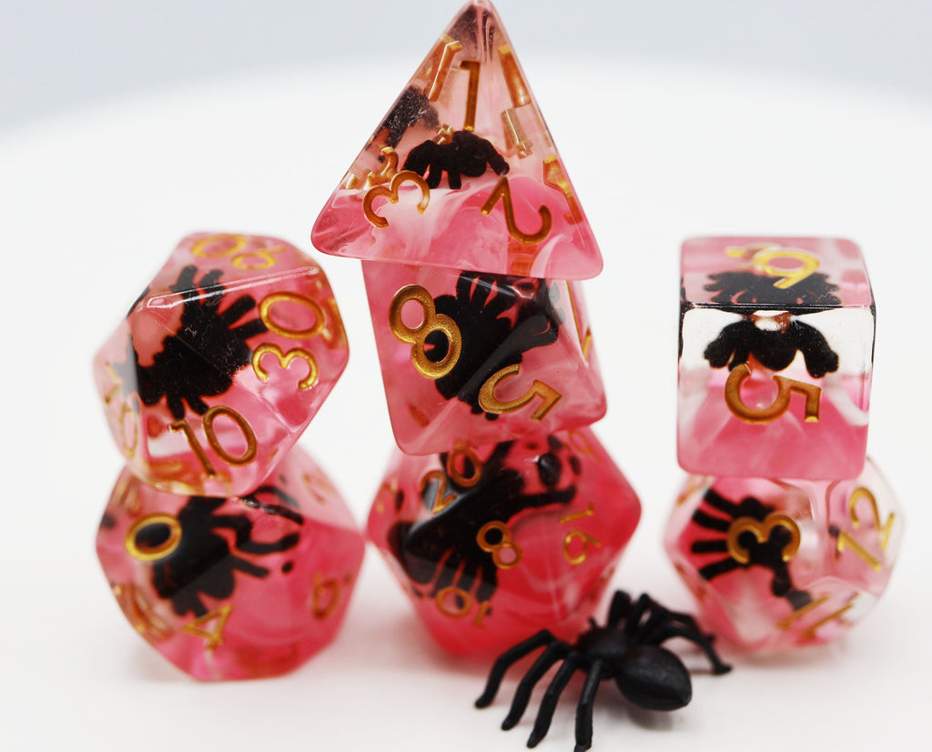 Terror Spider RPG Dice Set Plastic Dice Foam Brain Games