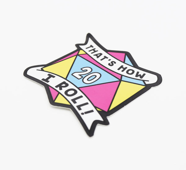 That's How I Roll Sticker - Pansexual Pride Stickers Foam Brain Games