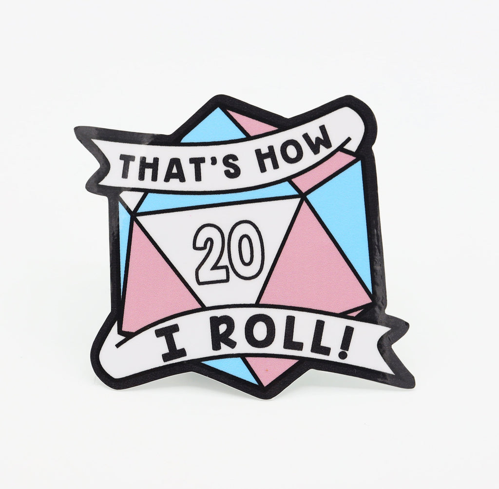 That's How I Roll Sticker - Transgender Pride Stickers Foam Brain Games