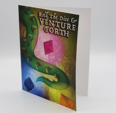 All Occasion Card - Roll the Dice and Venture Greeting Card Foam Brain Games